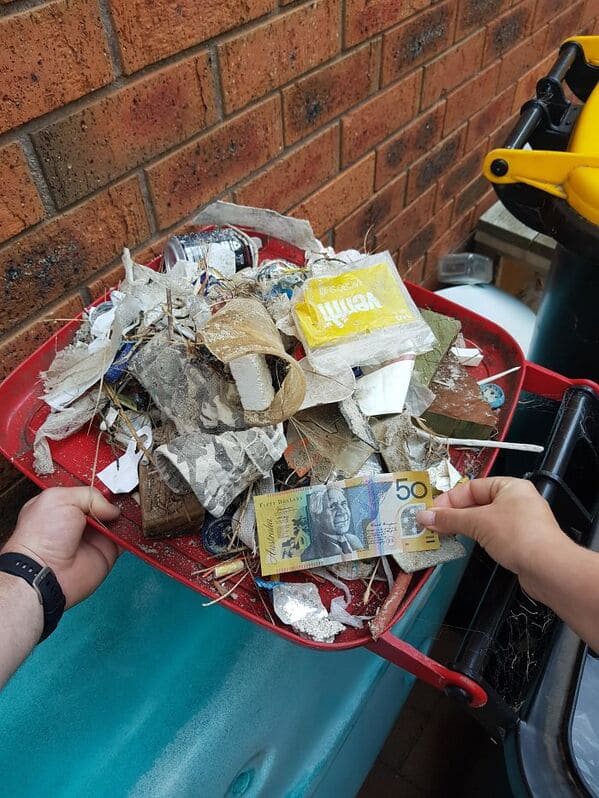 “Inspired By All The Trashtags, I Went Out With My GF To Clean Our Local Beach And Found A $50 Note. Instant Karma”