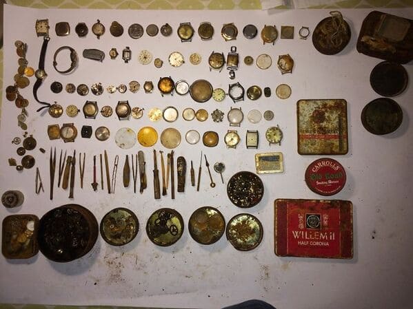 “Found This Entire Watch Repair Kit On Curracloe Beach In Wexford, Ireland. It Was All In A Large Biscuit Tin. I’m Guessing It Washed Up There Sometime In The 70s.”