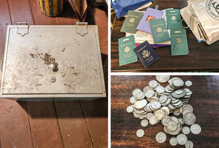 “Lockbox discovered in grandma’s old house. Found papers, diplomas from the 1920s. There was also a bag of old silver dollars of the 1920s.”
