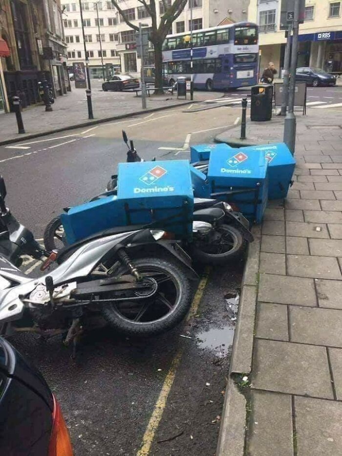 dominoes bikes takes it too literally