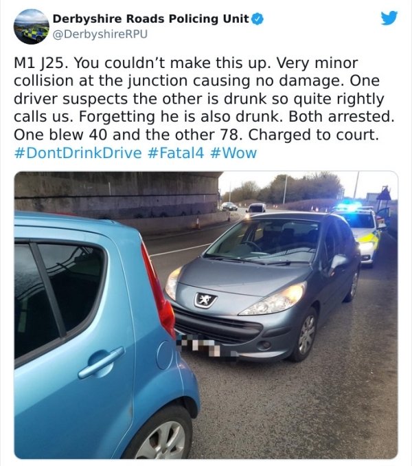 two drunk drivers