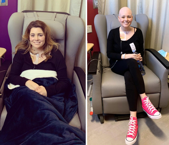 “First Day Of Chemo vs. Last”