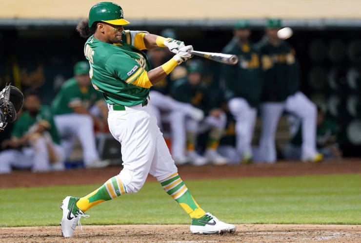 Former Oakland A's slugger Khris Davis hit exactly .247 every year for four consecutive seasons (2015–18).