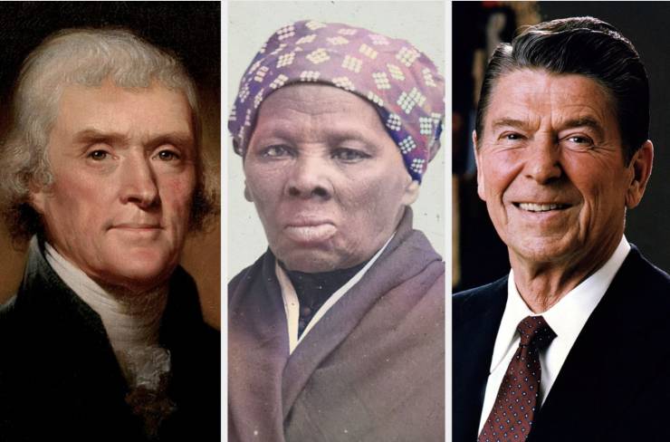 Harriet Tubman was alive during both the lifetimes of Thomas Jefferson and Ronald Reagan.