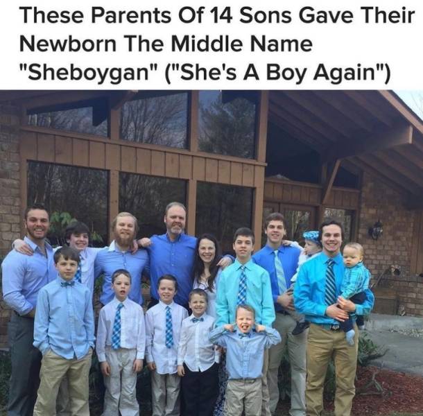 Michigan couple Jay and Kateri Schwandt had 14 sons in a row before they finally had a daughter. Back when they only had 12 sons, one expert put the odds of having 12 consecutive sons at one in a million.