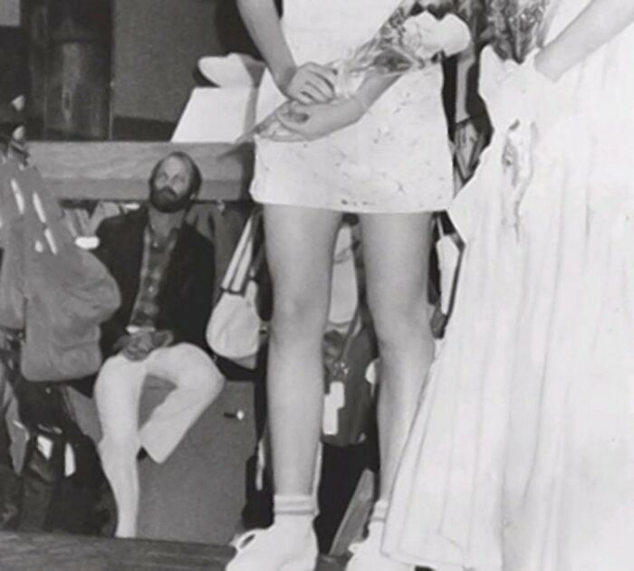 Photo Of Serial Killer Christopher Wilder Lurking In The Background During A Seventeen Magazine Fashion Show At The Meadows Mall In Las Vegas On April 1, 1984