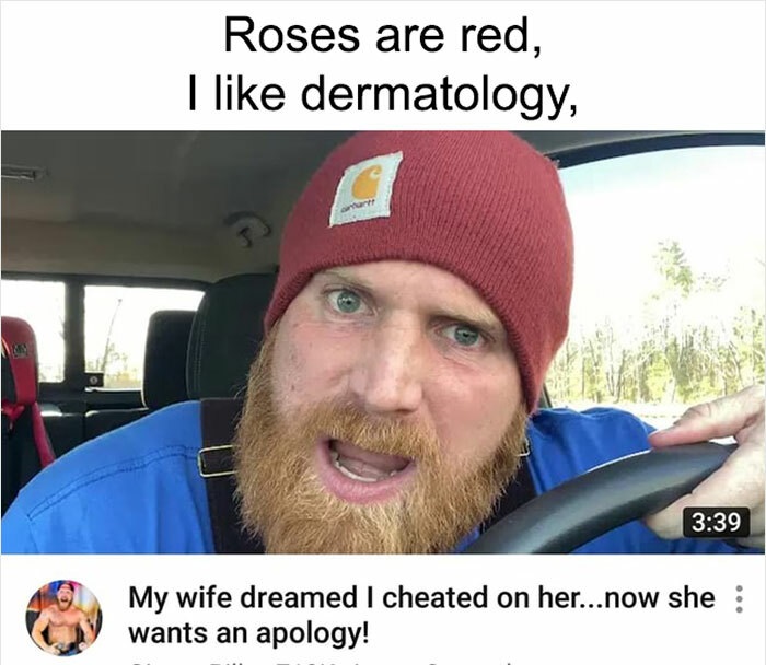 roses are red, i like dermatology