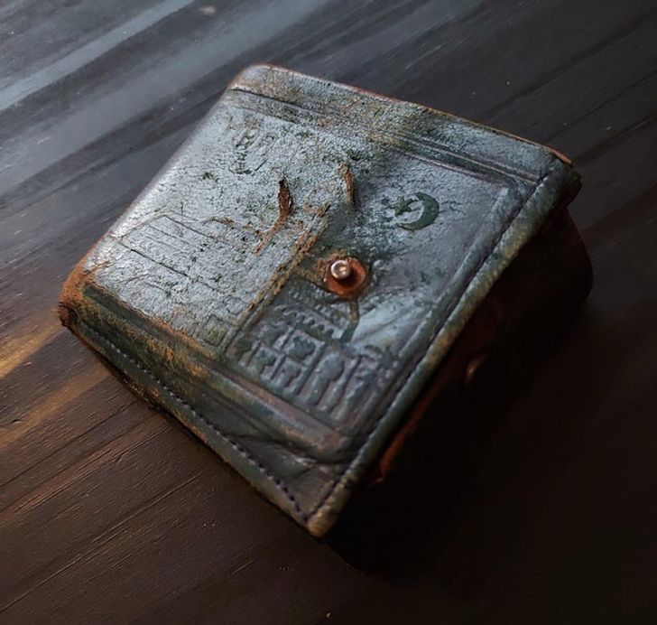 “This wallet from Morocco belonged to 3 people before it was mine.”