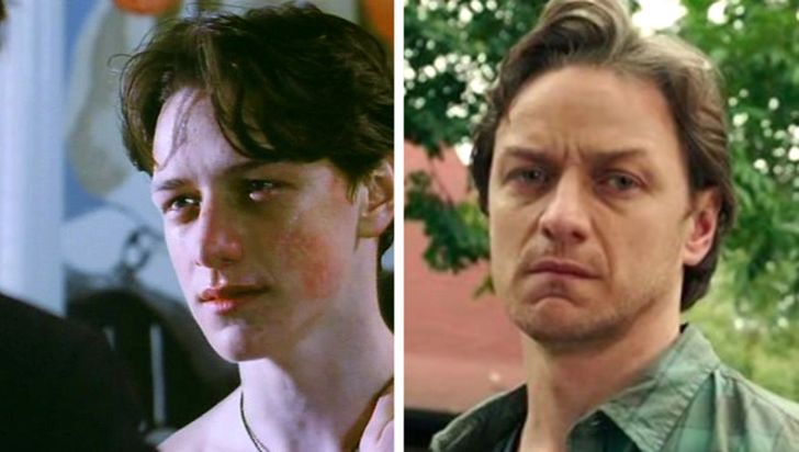 James McAvoy at the age of 16 and 40
