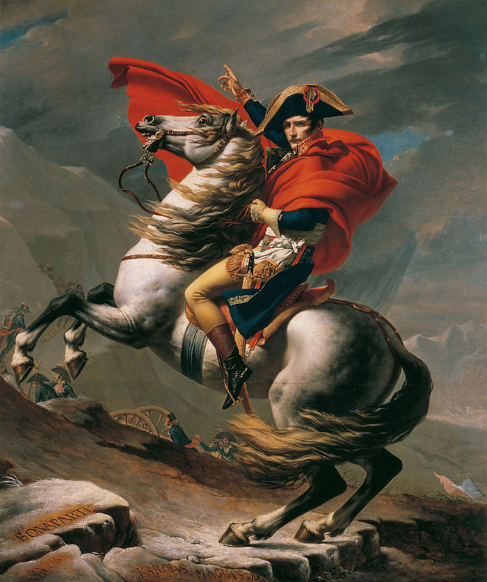 Despite the fact that his name has become synonymous with "angry short man," Napoleon Bonaparte was actually of average height for the time period in which he lived.
His contemporaries described him as being 5'2", but the French measured height differently back in the day, so he was actually around 5'5". That made him just "an inch or so below the period’s average adult male height." The popular perception of the diminutive general probably came in part from the successful work of the British cartoonist James Gillray, whose mocking caricatures of a "tiny Napoleon" were so popular that Napoleon himself said that Gillray "did more than all the armies of Europe to bring me down.”