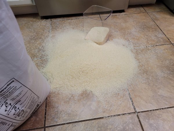 Spilled about 8lbs of jasmine rice