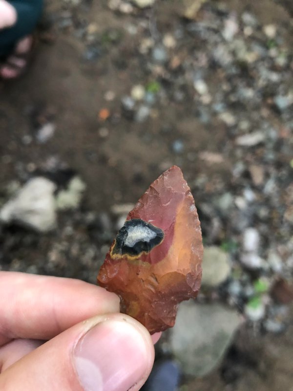 “Found an arrowhead in a dried up stream!”