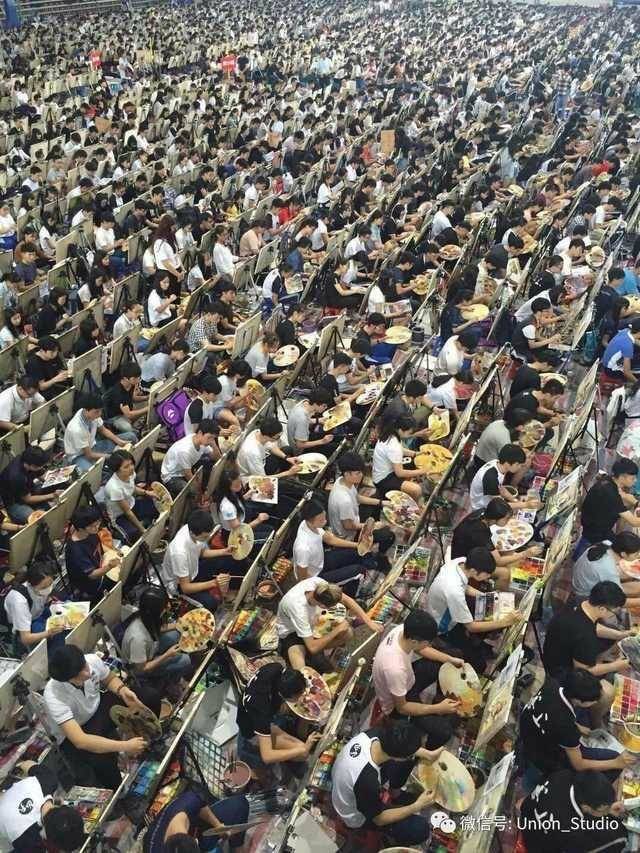 Exam to qualify for art school, China