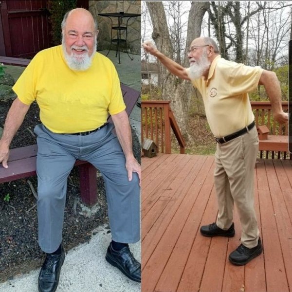 After 70 years of neglect, my dad decided to start taking care of himself. He’s lost 75 lbs this year and I’ve never been prouder of him.