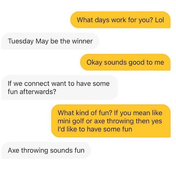 24 WTF Conversations People Had On Dating Apps.