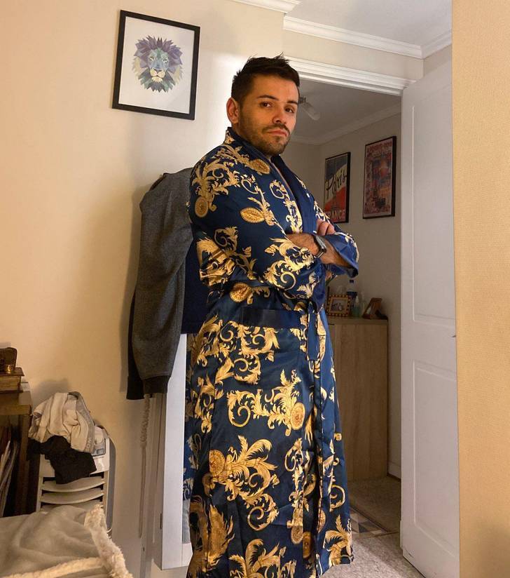 “I wanted to give my husband something unique for his birthday. After hours of browsing, I found a designer silk robe.”