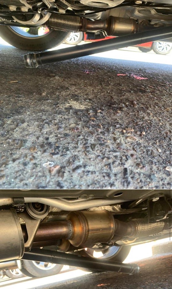 Metal component dragging on the bottom of a Chevy Traverse

A: That’s your driveshaft.
