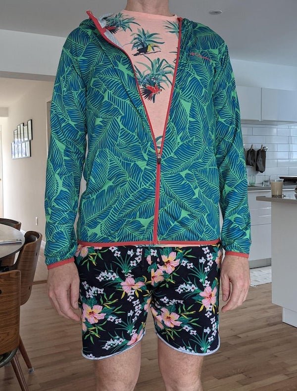 Husband is ready for the summer… In fashion less is more.