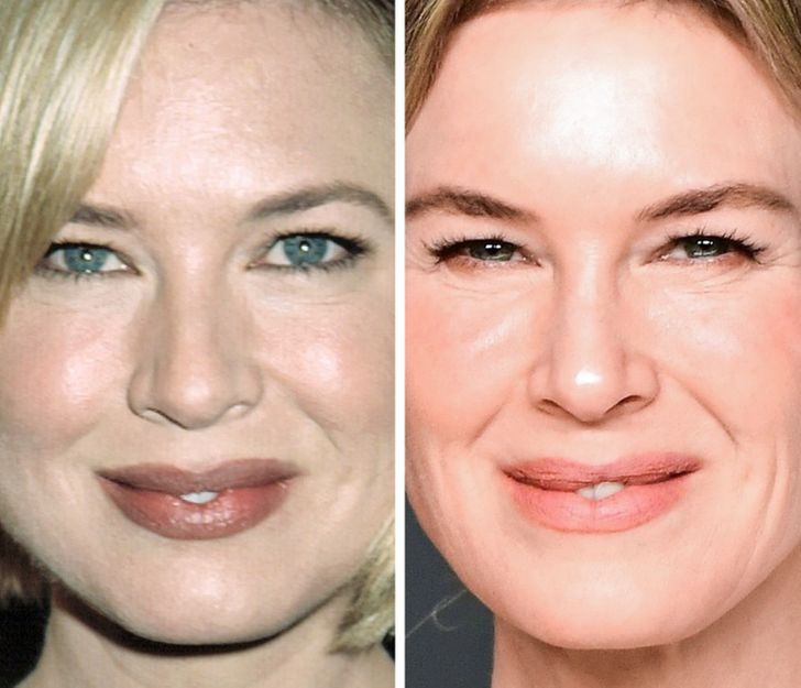 Renée Zellweger, 34 years old and 50 years old