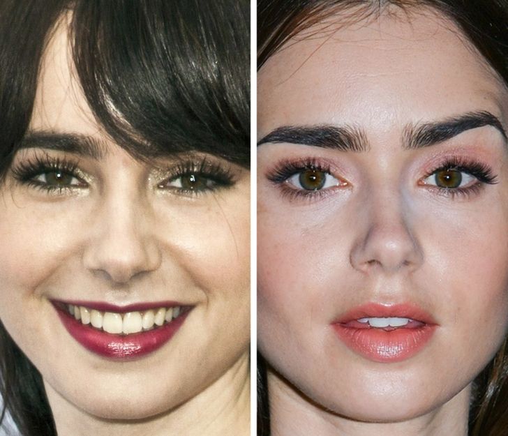 Lily Collins, 22 years old and 30 years old
