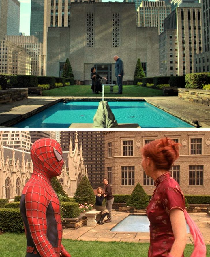 Both Daredevil and Spider-Man are franchises owned by Marvel, so they technically belong to the same cinematic universe. Apparently, Marvel also enjoys connecting their movies in the same subtle ways that Pixar uses. However, while Pixar leaves hidden hints to previous works, Marvel doesn’t make them so easy to find. This is a privilege that only the most observant and fanatical viewers will enjoy. It may just be that so far, only true fans have been able to notice that Spider-man and Daredevil share a very particular setting.

In case you weren’t aware of this fact, we’re actually referring to the hidden rooftop gardens of Rockefeller Center, a skyscraper located in New York City. It’s there that Fisk and Madame Gao have a private conversation in a scene from the first installation of Daredevil. However, in that very same place, Spider-Man leaves Mary Jane after rescuing her from the Green Goblin, as you might remember.

You should also know that this place is, in fact, hidden to most people and can only be revealed before the eyes of those who are apt to find secrets — like the viewers capable of noticing this tiny detail.