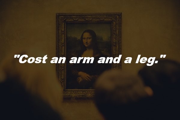 This phrase stems from the days in which portrait painting was incredibly popular. It simply cost more to include limbs in the painting.