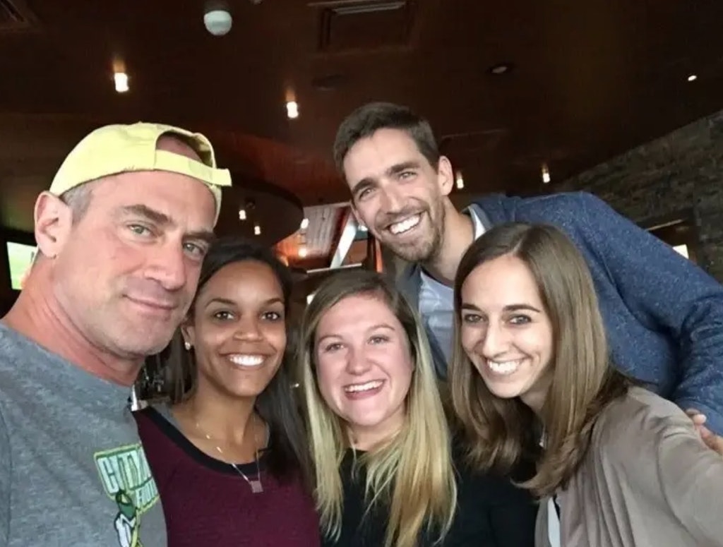 “My friends and I saw Christopher Meloni at a brewery in Cincinnati. When we asked for a picture, I awkwardly tried to give my phone to one of his companions. He said, ‘Here, let me, this is called a selfie,” and took a perfect picture of our group!”