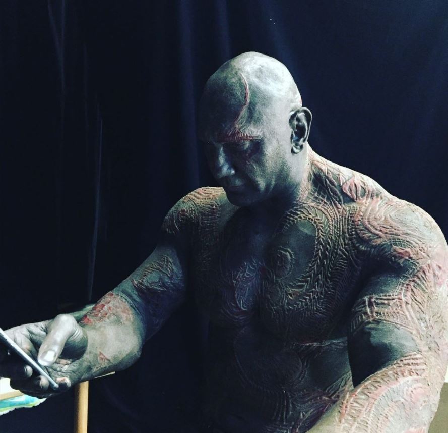 Drax looking through his social media as long as the galaxy is safe...