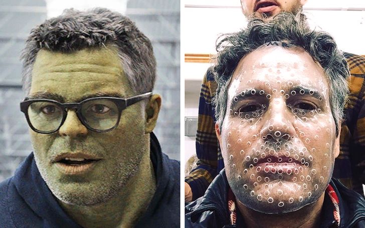 In the movie we can see how easily Mark Ruffalo can turn green. But in reality, it takes a little while.