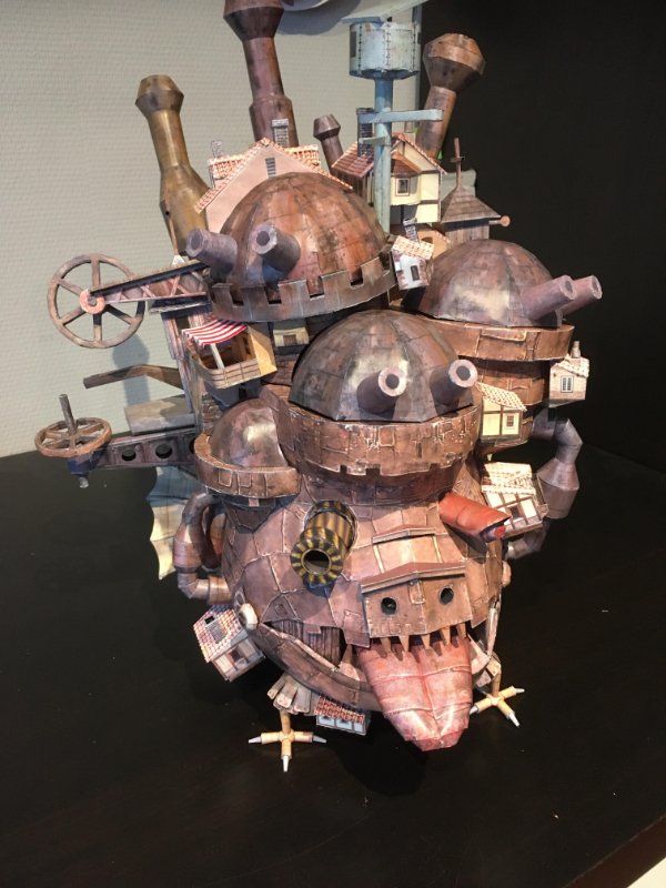 “This Howl’s Moving Castle papercraft I made.”