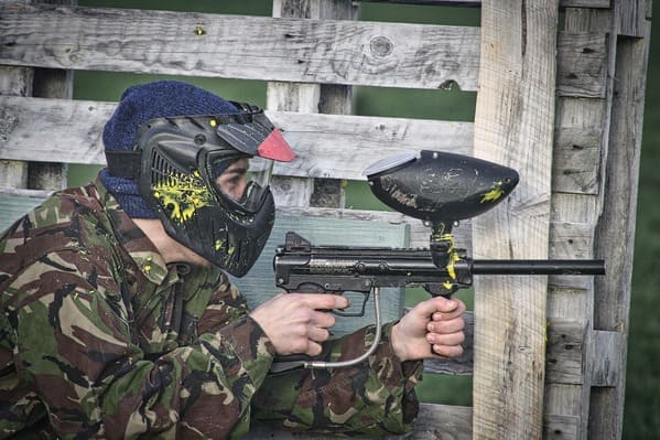 “Apparently paintball guns were invented for foresters/loggers/park rangers to mark trees (for cutting etc.) without having to approach each tree.”