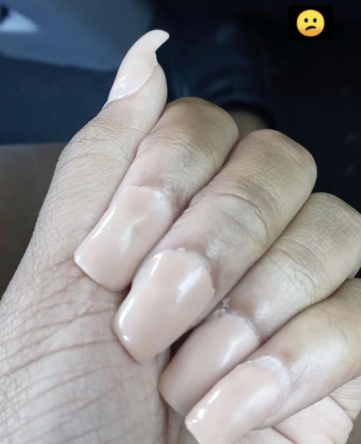 “My sister’s friend got her nails done by a ’professional’ nail artist.”