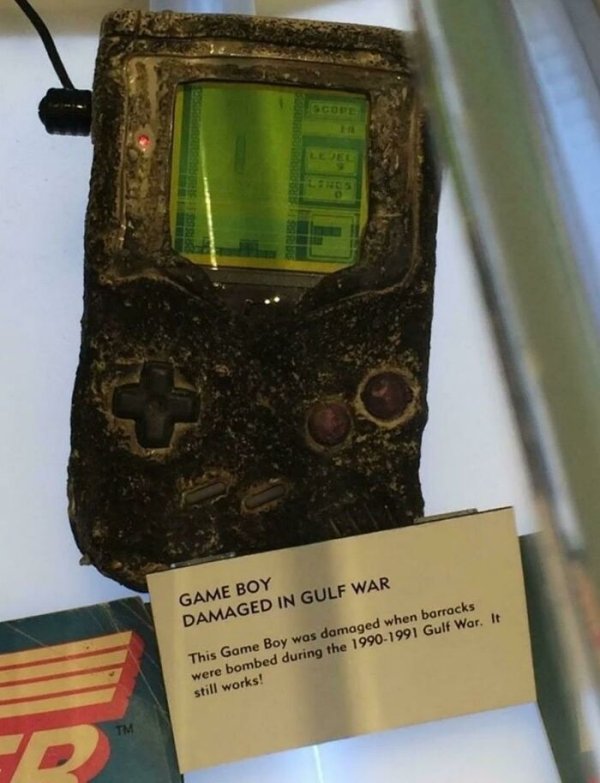 The Game Boy that survived the Gulf War (1991).