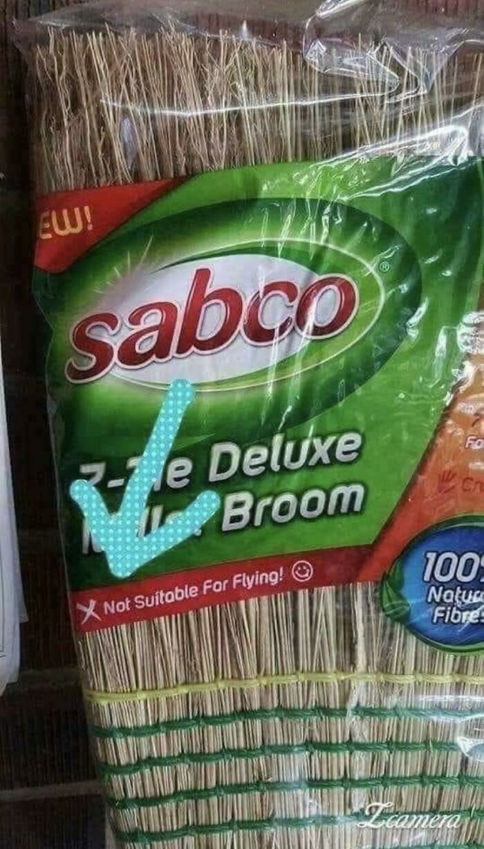 broom not suitable for flying - Ew! sabon S Fo e Deluxe Broom 100 Natus Fibres X Not Suitable For Flying! Lem Zcamera