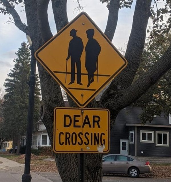 street sign - Dear A Crossing