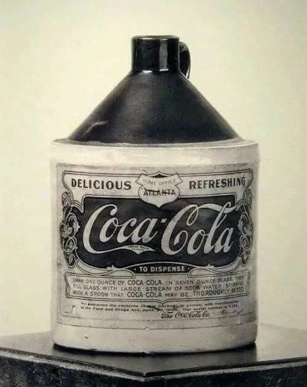 Released in 1894, this is the first publicly sold bottle of Coca-Cola, which contained around 3.5 grams of cocaine