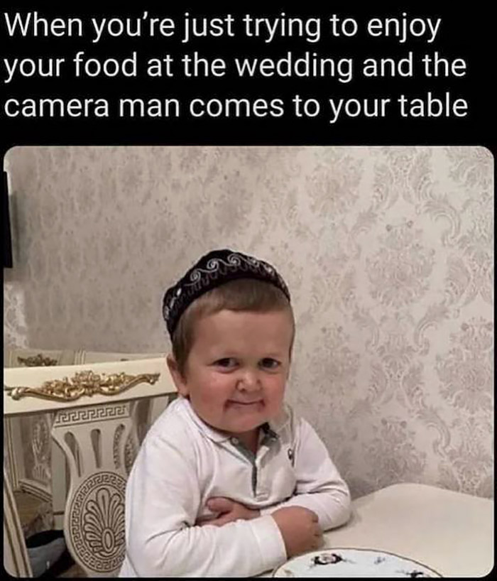 hasbulla magomedov cute - When you're just trying to enjoy your food at the wedding and the camera man comes to your table