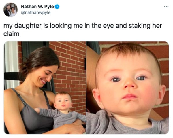 head - Nathan W. Pyle my daughter is looking me in the eye and staking her claim