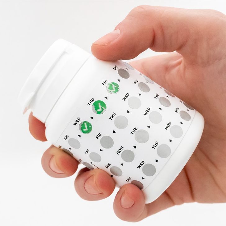 Scratch-off pill bottles — so you’ll never forget to take your vitamins.