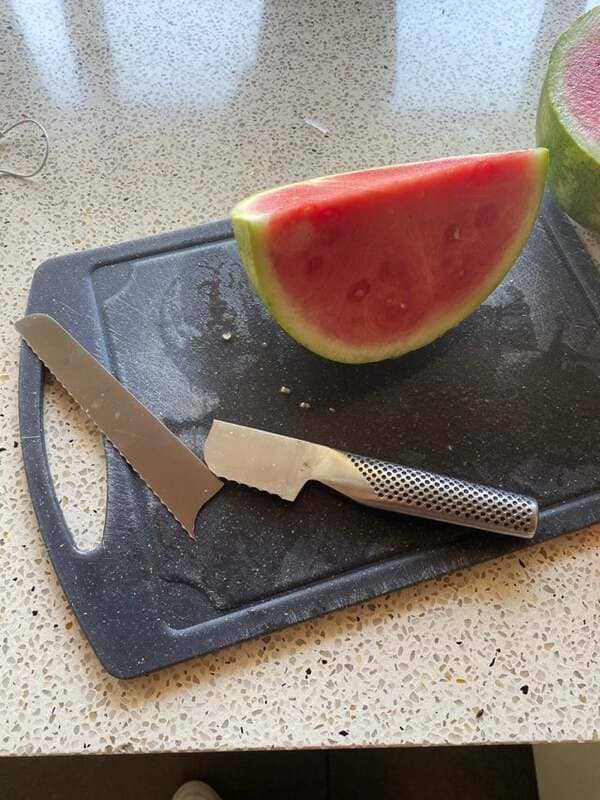 Was cutting watermelon and my steel knife just snapped.
