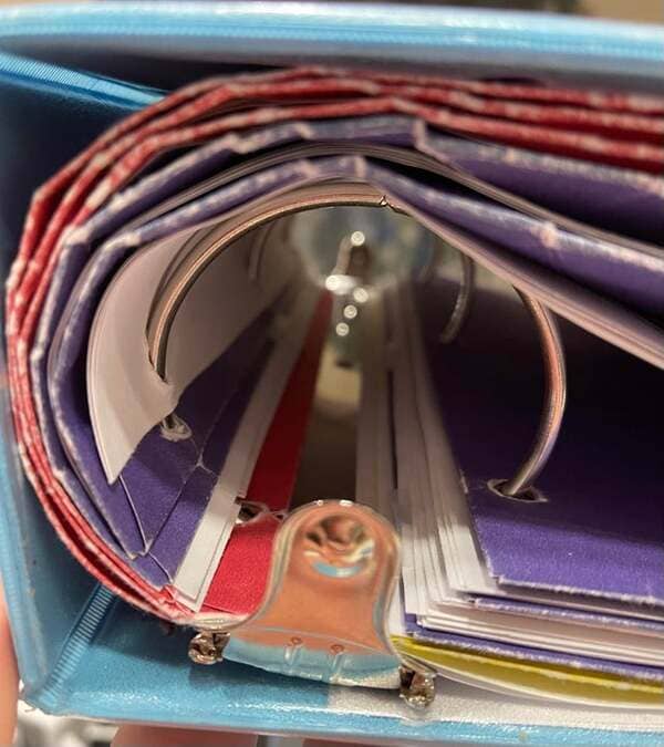 People who close binders like this.