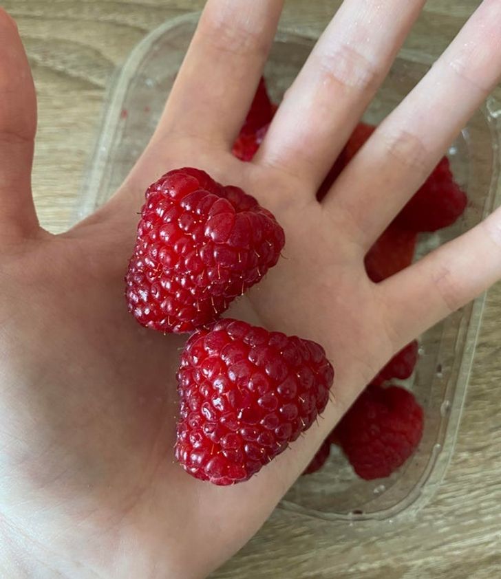 When only 2 raspberries are a handful