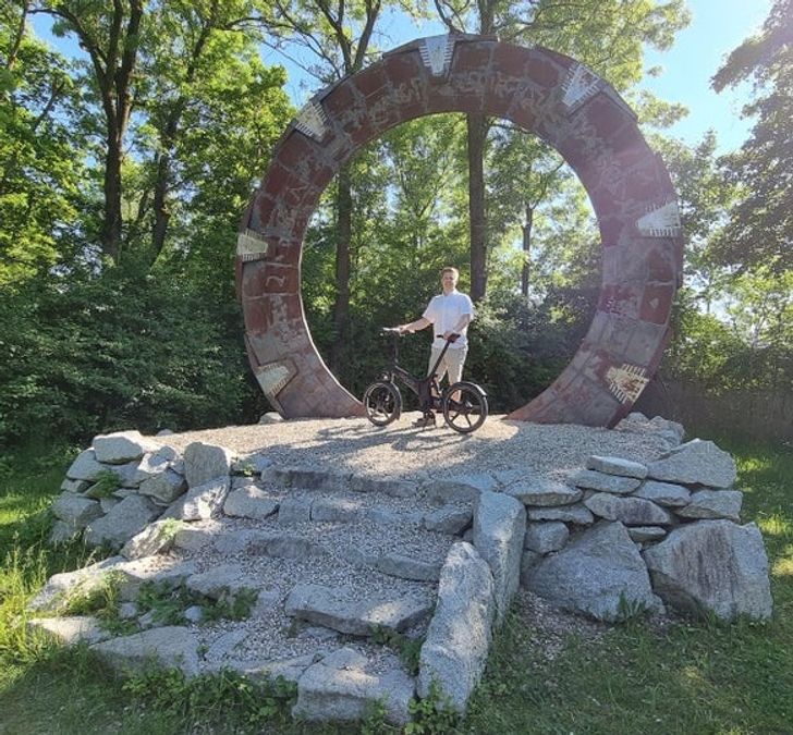 “Found a Stargate in the middle of nowhere near Linz (Austria).”