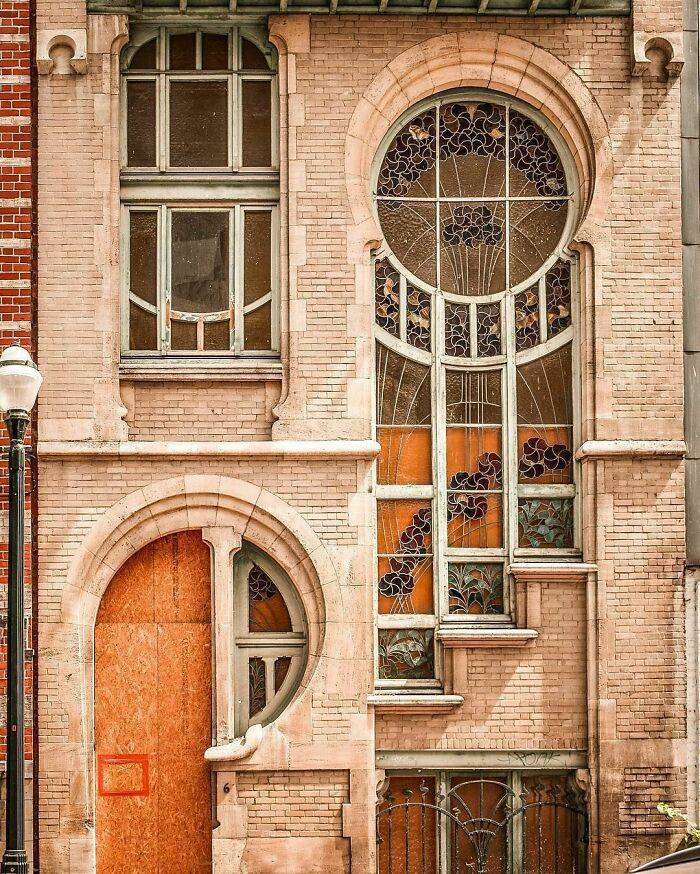 "Art Nouveau Architecture Of A House Built In The 1880s, Brussels, Belgium"