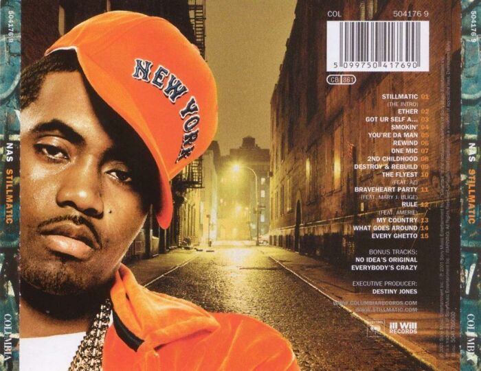 Nas listed his then 7-year-old daughter, Destiny Jones, as an executive producer on his fifth studio album Stillmatic to ensure she would always receive royalty checks from the album.