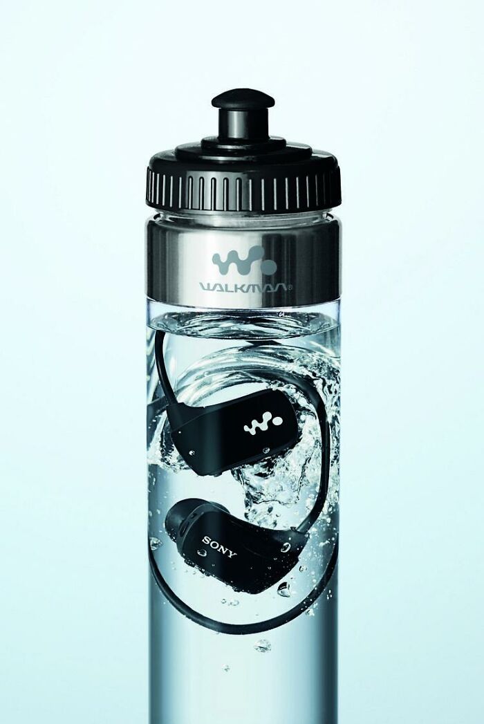 Sony sold its waterproof Walkman in a bottle of water to prove it was really waterproof.