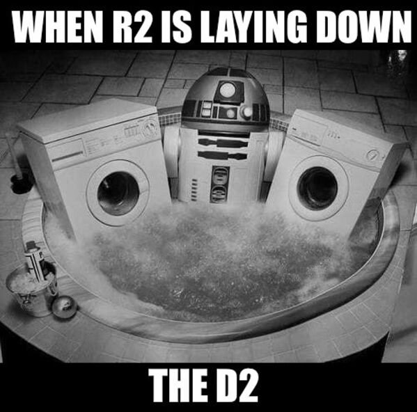 When R2 Is Laying Down Itti Dc The D2