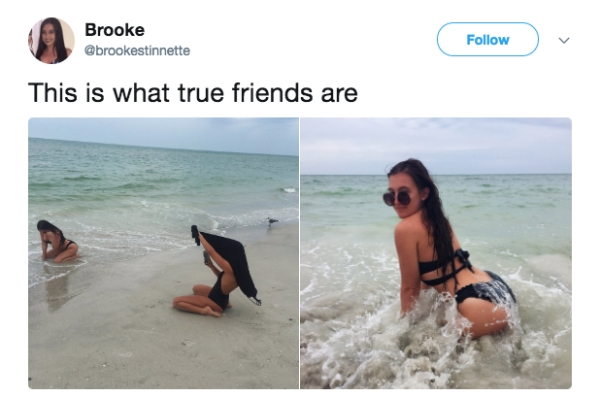 influencers getting the shot - Friendship - Brooke This is what true friends are