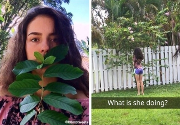 influencers getting the shot - trending instagram memes - What is she doing? bombtweets