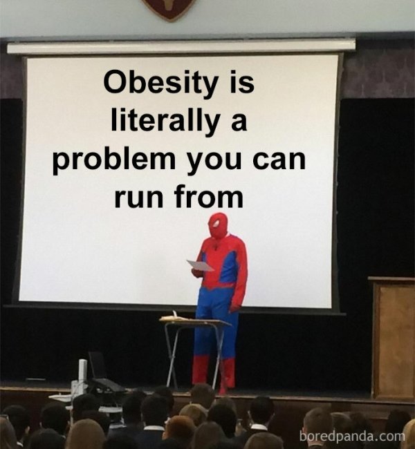 andrey duskin - Obesity is literally a problem you can run from boredpanda.com